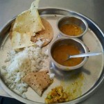 Typisches indisches Gericht (Thali)